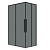 Душ.ограждение 300.K33.01.1170.21.10 Galaxy (110*70*195) черный матовый, стекло тонированное, 2 места (300.K33.01.1170.21.10)