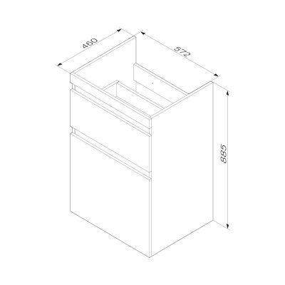 AM.PM X-Joy, База под столешницу для стиральной машины, напольная, 60 см, 2 ящика, белый глян. (M85AFSX0602WG) AM.PM X-Joy, База под столешницу для стиральной машины, напольная, 60 см, 2 ящика, белый глян. (M85AFSX0602WG)
