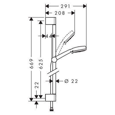 Душевой гарнитур Hansgrohe - Crometta 100 (26650400)