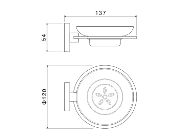 Мыльница AQUATEK ОБЕРОН (AQ4203CR)