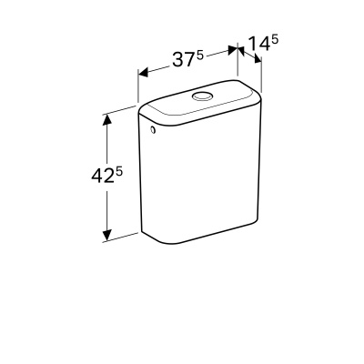 Бачок для унитаза Geberit iCon Square (228950000)