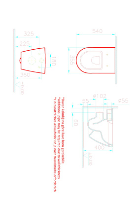 Подвесной Безободковый унитаз Vitra Sanibelle (7551B003-0075)