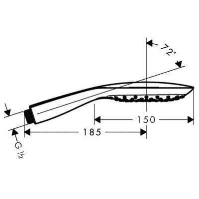 Ручной душ Hansgrohe - PuraVida 150 3jet (28557400)