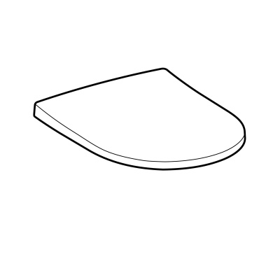 Сиденье Slim унитаза с крышкой Geberit 
Acanto
 (500.604.01.2)