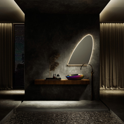 Раковина накладная ABBER Bequem хамелеон (AC2107Regen)