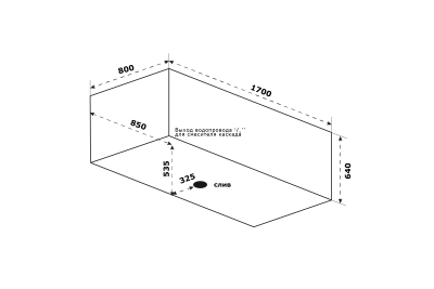 Ванна Bas "Мадрид" 170х80 белый (ВА00006)