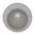Кухонная мойка Lemark SULA 500 врезная круглая из кварцгранита цвет: Грей (9910003)