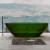 Прозрачная ванна ABBER Kristall зеленая (AT9702Emerald)