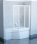 Шторка для ванны Ravak VS3 100 белая+транспарент (795P0100Z1)
