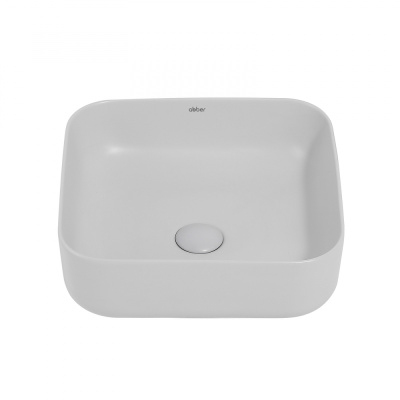 Раковина накладная ABBER Rechteck светло-серая матовая (AC2211MLG)