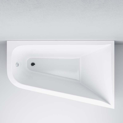Ванна акриловая  ассиметричная 160x100, правосторонняя AM.PM Spirit (W72A-160R100W-A2)