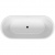 Ванна акриловая RIHO INSPIRE 160 VELVET - Белый MATT/ Черный MATT  160x75x59 (BD1022000000000)