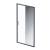 AM.PM Gem Solo Дверь душевая 110х195, стекло зеркальное, профиль черный матовый (W90G-110-1-195BMir)