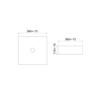 Чёрный матовый умывальник накладной, Slide, IDDIS (SLIBM01i27) Чёрный матовый умывальник накладной, Slide, IDDIS (SLIBM01i27)