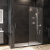 AM.PM Gem Solo Дверь душевая 150х195, стекло матовое, профиль черный матовый (W90G-150-1-195BM)