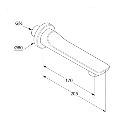 KLUDI BALANCE Излив для ванны (5250305)