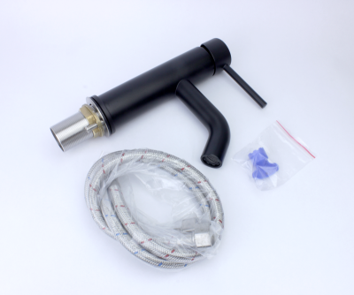 Смеситель на раковину SCANDI черный матовый (1451B)