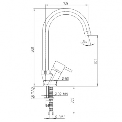Смеситель для кухни Paini Cox (78CR570PKM) Смеситель для кухни Paini Cox (78CR570PKM)