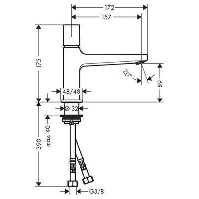 Смеситель для раковины Hansgrohe - Metropol (32570000)