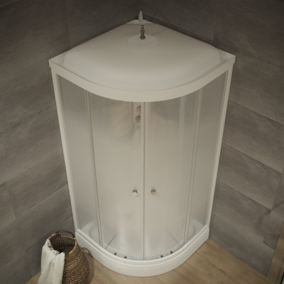 Душевая кабина Тритон Лайт 100*100 А 1/4 круга, низ. подд., Градиент, Белый, ДН4 (7 мест+сифон D90мм) (Щ0000039805) Душевая кабина Тритон Лайт 100*100 А 1/4 круга, низ. подд., Градиент, Белый, ДН4 (7 мест+сифон D90мм) (Щ0000039805)