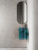 Раковина подвесная прозрачная угловая ABBER Kristall бирюзовая (AT2705Aquamarin)