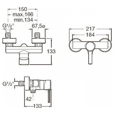 Смеситель для душа Roca - Targa (5A2160C0M)