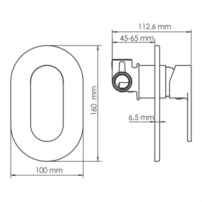 Elbe 7451 Смеситель для душа WasserKRAFT (7451)