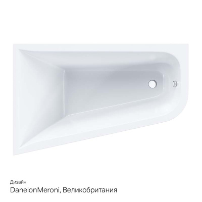 Ванна акриловая ассиметричная 160x100, левосторонняя AM.PM Spirit (W72A-160L100W-A2)