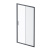 AM.PM Gem Solo Дверь душевая 110х195, стекло матовое, профиль черный матовый (W90G-110-1-195BM)