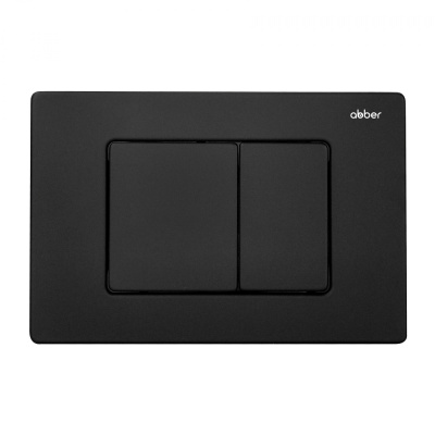 Кнопка смыва ABBER черная матовая (AC0120MB)