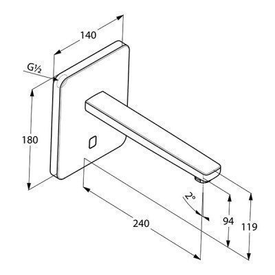 Смеситель для раковины  Kludi  -  ZENTA (3840205)
