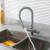 Gappo смеситель для кухни с подключением фильтра питьевой воды серый/хром (G4398-30)