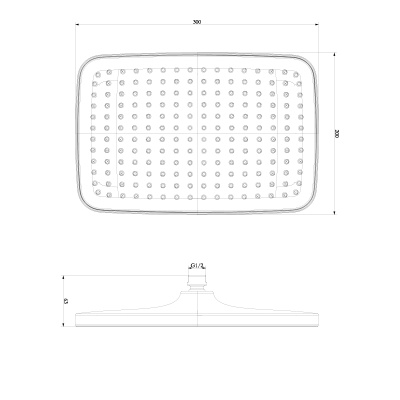 Лейка душевая Lemark, 1-функциональная (LM8134C)