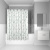 Штора для ванной комнаты, 200*200 см, полиэстер, elegant silver, IDDIS (SCID132P)