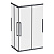 Душевое ограждение Am.Pm Func Square Slide 120х80, черный, прозрачное (W84G-403-12080-BТ)