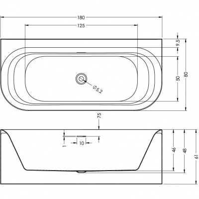 Ванна акриловая RIHO DEVOTION B2W 180 Белый GLOSSY RIHO FALL (заполнение через перелив) - Хром 180x80x60 (BD27C0500000000) Ванна акриловая RIHO DEVOTION B2W 180 Белый GLOSSY RIHO FALL (заполнение через перелив) - Хром 180x80x60 (BD27C0500000000)
