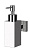 Диспенсер для мыла подвесной CEZARES, металл, Черный матовый (PRIZMA-SOIS-NOP)