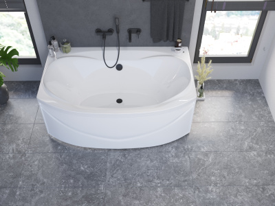 Ванна акриловая 1Marka "SIRAKUSA New" 190*120 (01син1912)