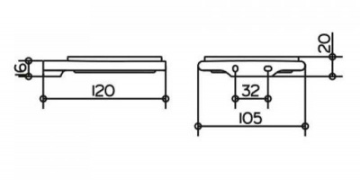 Мыльница Keuco Edition 400 (11555019000)