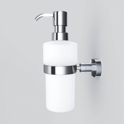 Стеклянный диспенсер для жидкого мыла с настенным держателем AM.PM Sense L (A7436900)