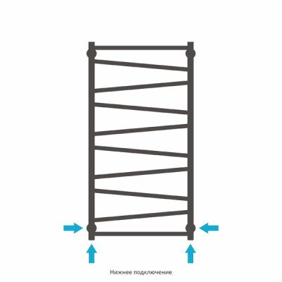 Водяной полотенцесушитель Сунержа - Сирокко 1000х500 (00-0253-1050)