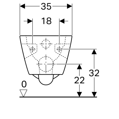 Унитаз подвесной безободковый Geberit Renova Plan (500.378.01.1)