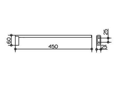 Полотенцедержатель Keuco Edition 400, 45 см (11520010000)