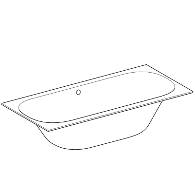 Ванна прямоугольная 190x90 Geberit SOANA (554.008.01.1)