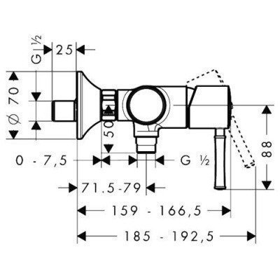 Смеситель для душа Hansgrohe - Talis Classic (14161000)