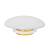 Накладка на слив для раковины ABBER белая матовая, керамика (AC0014MW )