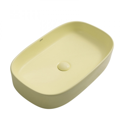 Раковина накладная ABBER Rechteck желтая матовая (AC2209MY)