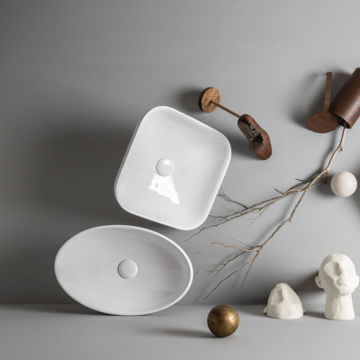 Донный клапан click-clack AXA с керамической крышкой, белый глянец (AF0015) Донный клапан click-clack AXA с керамической крышкой, белый глянец (AF0015)