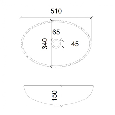 Раковина накладная стеклянная ABBER Glas прозрачная (AK2304)