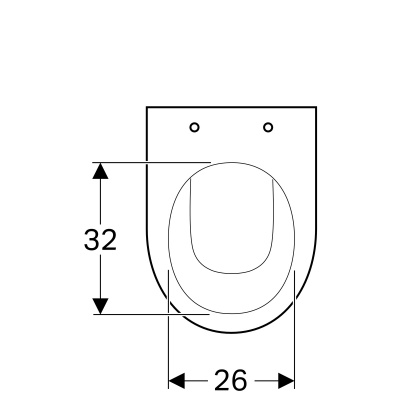 Чаша напольного унитаза Geberit Renova (213010000)
